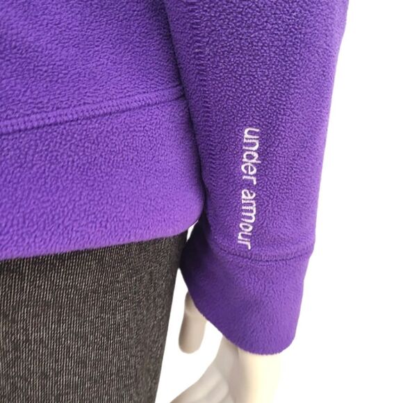 Under Armour Purple Fleece Pullover size Small - Picture 5 of 6